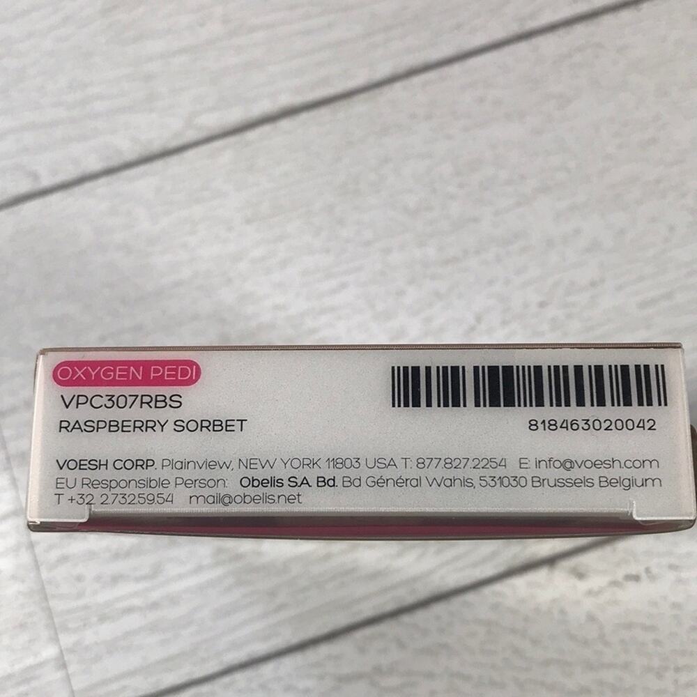 Voesh O2 Pedi In A Box Raspberry Sorbet Spa 4 Step Kit New - Picture 2 of 6